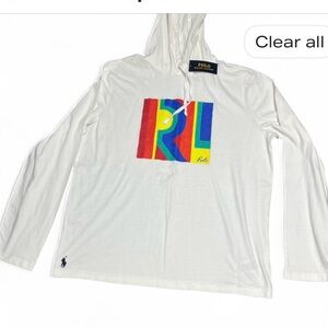 Ralph Lauren Cream Hoodie with Blue Tag